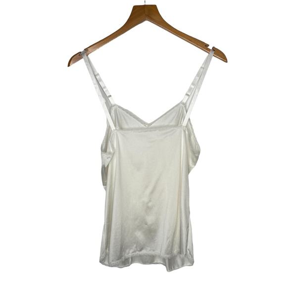 Vintage Vanity Fair Satin Slip Cami Lingerie With Lace Trim in Ivory - Picture 2 of 10